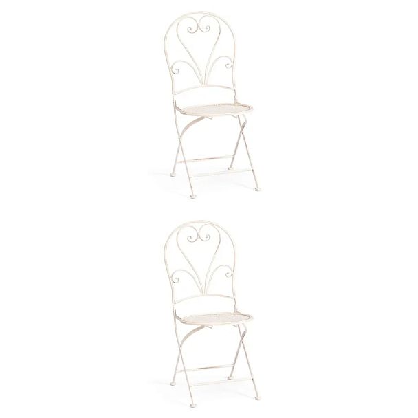 Стул Лав Чаир/Love Chair (PL08-11140), стальной сплав, античный белый - Вид 13