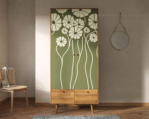 Шкаф двухстворчатый Berber арт BB16/Print_53 - Вид 5