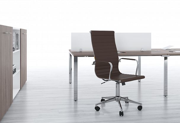 Кресло CHAIRMAN 755, экокожа, коричневый - Вид 7