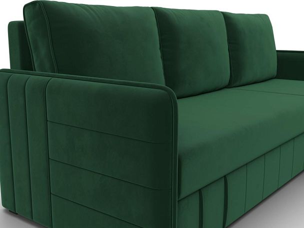 Диван угловой Слим угол универсальный Велюр зеленый - Вид 4