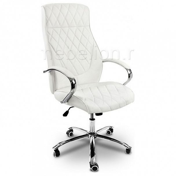 Кресло компьютерное Monte белое - Вид 1