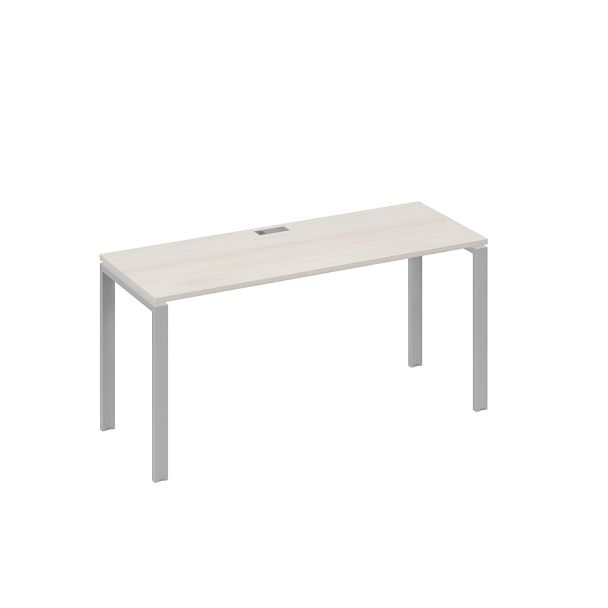 Стол письменный на металлокаркасе UNO A4 А4 Б1 005 БП дуб / металлокаркас серый - Вид 1