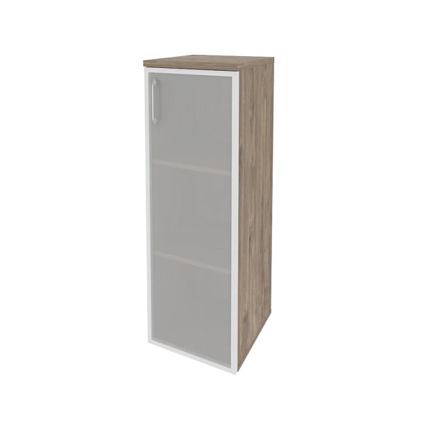 Onix Шкаф средний узкий правый O.SU-2.4 R (R) Тиквуд темный 400*420*1207 - Вид 1