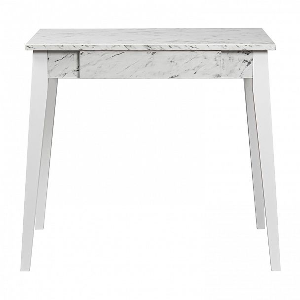 Стол кухонный Граф, белый мрамор - Вид 4