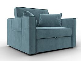 Кресло-кровать Лига-104 (80) Велюр бирюзовый - Фото предпросмотра