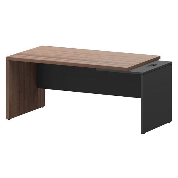 Стол руководителя правый KZ-18R Темный шимо/Графит 1800x900x750 Кортез - Вид 1