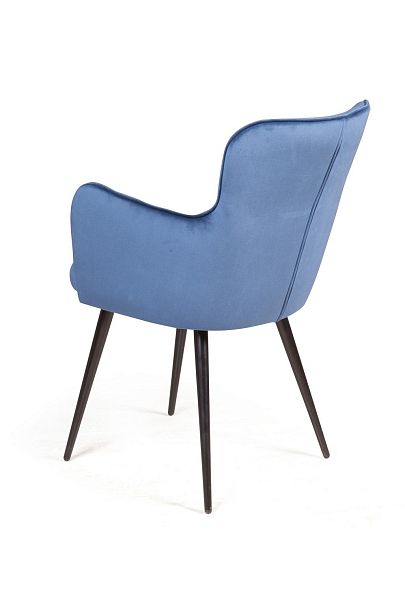 Стул с подлокотниками King, бархат синий 29 - Вид 6