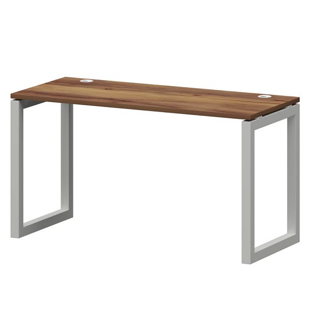 Стол на металлокаркасе СМС25-О-14К.60.Пр50 Таксония/Белый 1400x600x750 Смарт - Вид 1