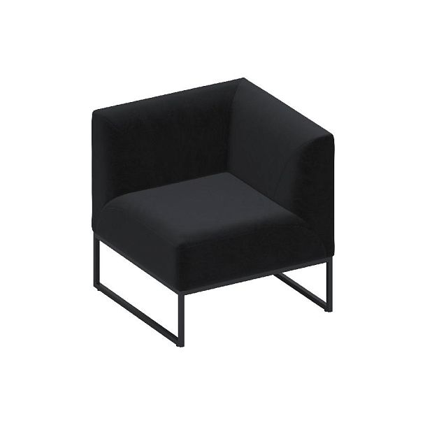 Секция угловая Мейджик / Magic Mg/ygl ткань чёрная VL 34 - Вид 1