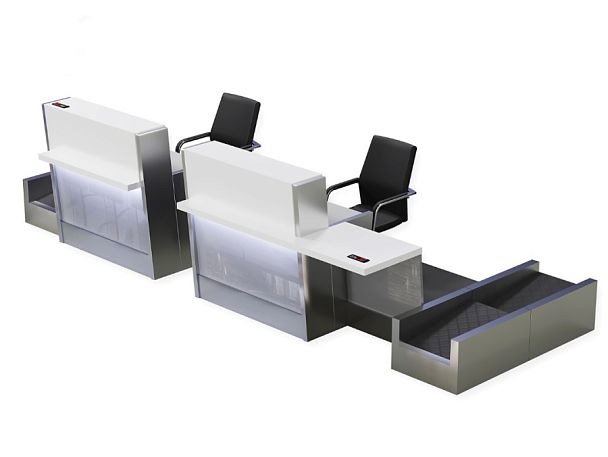 Стойки регистрации багажа и стойки обслуживания пассажиров - Вид 1