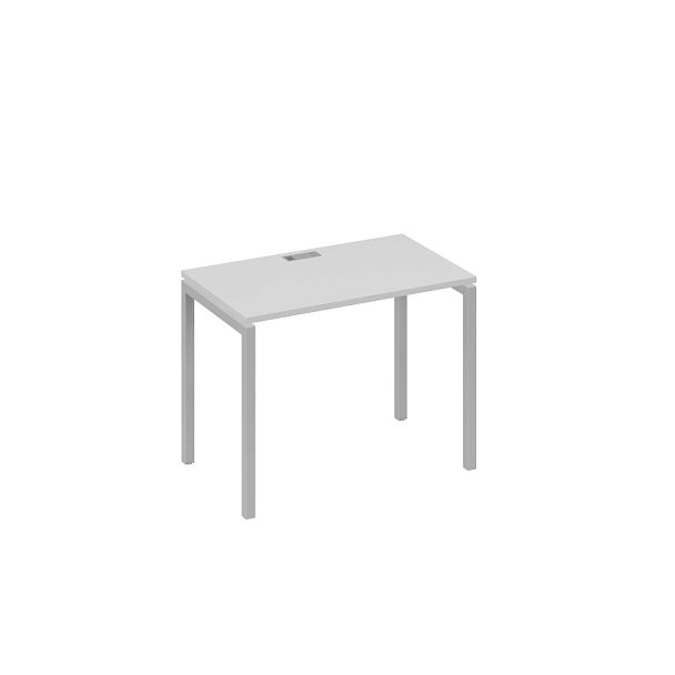 Стол письменный на металлокаркасе DUE A4 А4 Б2 002 БП серый / металлокаркас серый - Вид 1