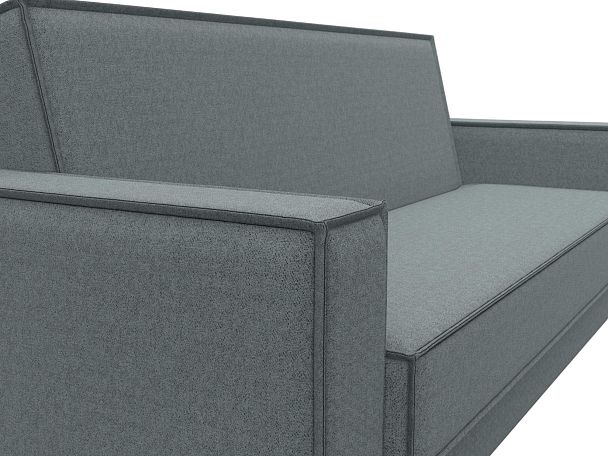 Диван-книжка Куба Рогожка серый - Вид 4