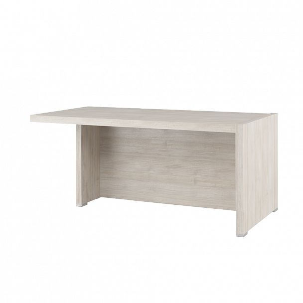 Стол письменный с асимметричными опорами, левый Solid 160x88x75 светлый дуб - Вид 1