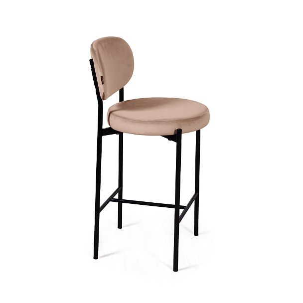 Стул полубарный Mason, бархат бежевый 5 - Вид 9