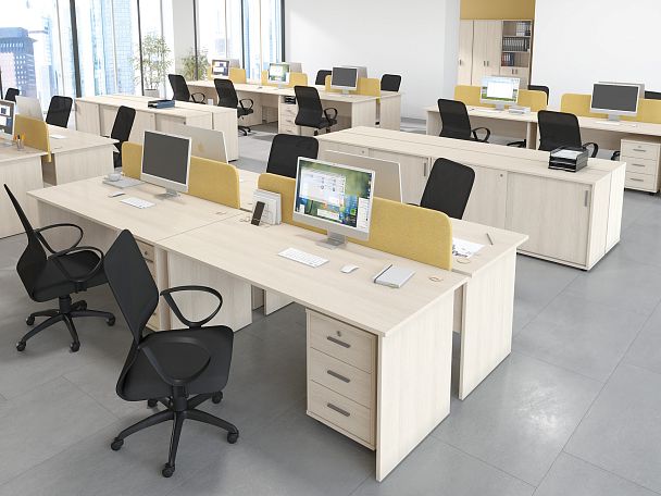 Шкаф средний закрытый Trend 77,6x36x122,8 тёмный дуб - Вид 20