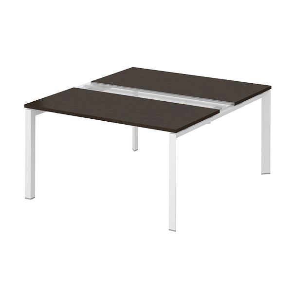 Рабочая станция на металлокаркасе "Столы для персонала"  ПК-ТНП-СР140Х160Н2/МК/БЭ/БКК-В1-707 дуб ферраре - Вид 1