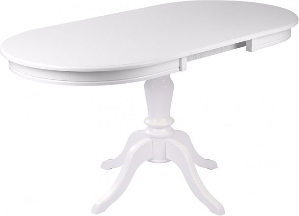 Стол деревянный раздвижной Анфея 110(150)х75х76 Белый - Вид 5