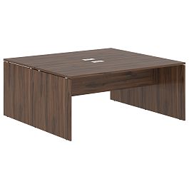 Стол двойной ED2ST 1780 Дуб Денвер тёмный/Белый 1760х1606х750 EDIS - Фото предпросмотра