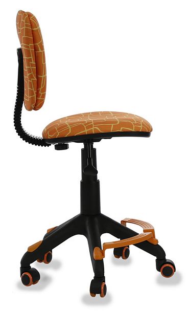 Кресло детское Бюрократ CH-204-F оранжевый жираф крестов. пластик подст.для ног - Вид 2