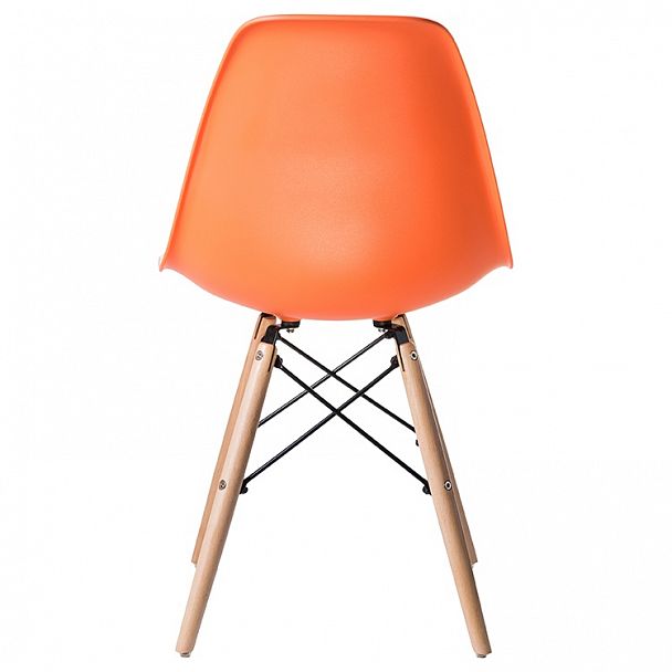 Стул обеденный LMZL-PP623 (ножки светлый бук, цвет сиденья оранжевый) - Вид 3