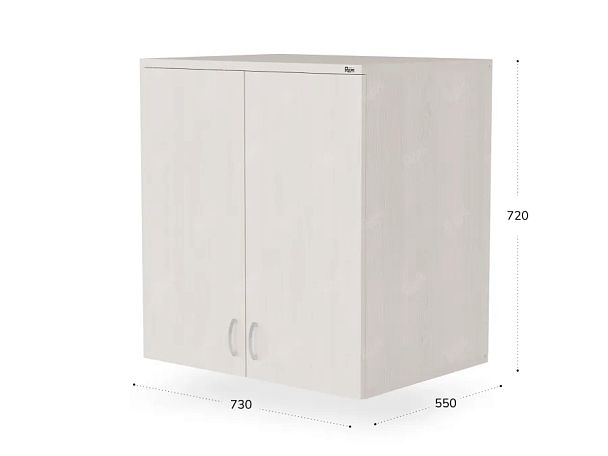 UNITY РАЗ-01Г ДУБ МОЛОЧНЫЙ Антресоль закрытая 730х550х720 - Вид 2