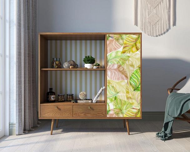 Стеллаж с нишей Berber принт 29 арт BB28/Print_29 - Вид 4