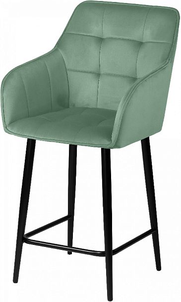 Комплект полубарных поворотных кресел Мони К, Confetti aquamarine/черный, 3 шт. - Вид 2