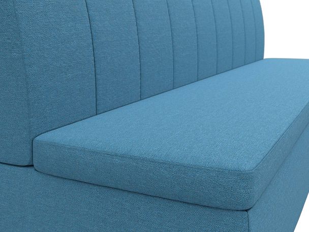 Диван кухонный прямой Кантри Рогожка голубой - Вид 4