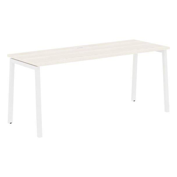Стол прямой ELST 1767 Ясень Траун/Белый 1760х670х750 EDIS - Вид 1