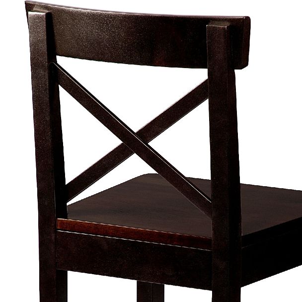 Комплект деревянных полубарных стульев с жестким сиденьем Бергольф Венге, 3 шт. - Вид 8