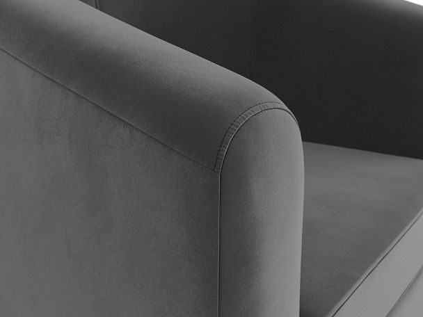 Кресло Норден (полностью велюр серый) - Вид 4