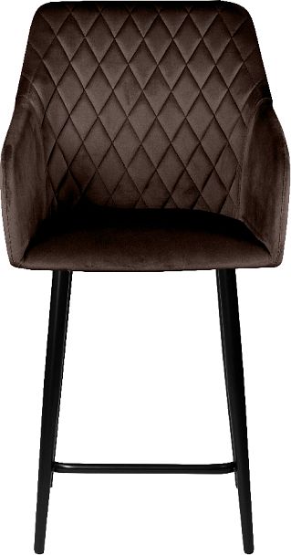 Комплект полубарных поворотных кресел Барли К, Confetti coffee/черный, 2 шт. - Вид 3