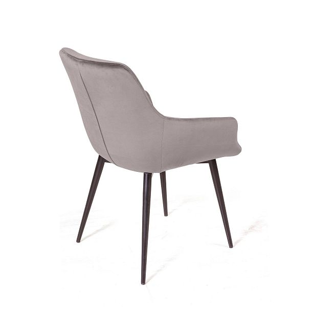 Стул Jordan, бархат светло-серый 26, опора конус - Вид 4