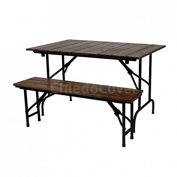 Скамья Лидер 8, 1500x300, уличная из реек - Вид 3