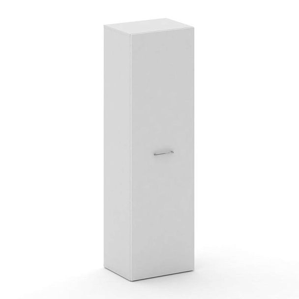 Cross Шкаф средний высокий универсальный CRF.SM-101 Белый F/Белый Бриллиант UM 600*460*2000 - Вид 1