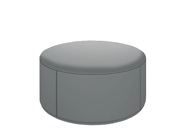 Пуф БОНО БН-8035 80х80х35h Oregon 17 (кожзам) серый "Пуфы и банкетки"  ТК-002920003441 серый - Вид 1