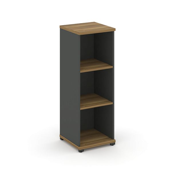 Concept Стеллаж 1 узкая секция, 3 ниши CN.STU-310 Сандал Янтарный/Антрацит/Металл Антрацит 420*420*1186 - Вид 1