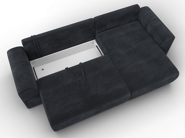 Диван угловой Лига-099 угол универсальный Велюр серый - Вид 7