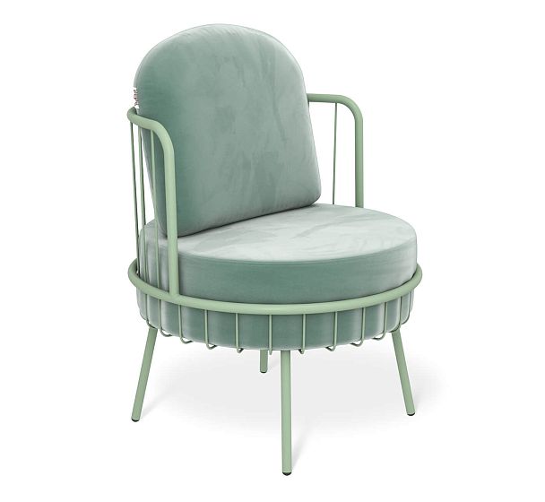 Кресло Sheffilton SHT-AMS123 нежная мята/мятный - Вид 2