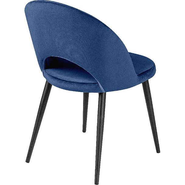 Стул кухонный Рэди синий велюр/черный - Вид 4