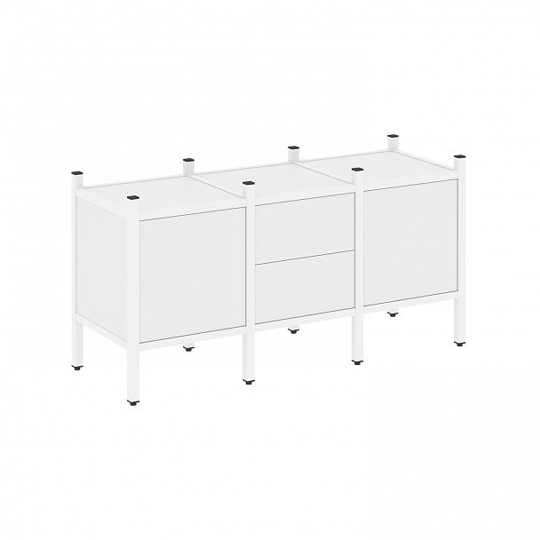 Стеллаж "Loft" VR.L-06 белый бриллиант/белый - Вид 1