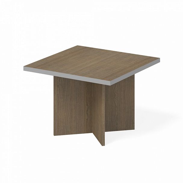 Конференц стол "Сенатор" ПК-СЕ-ПР90х90/Д-В1-299 дуб шамони - Вид 1