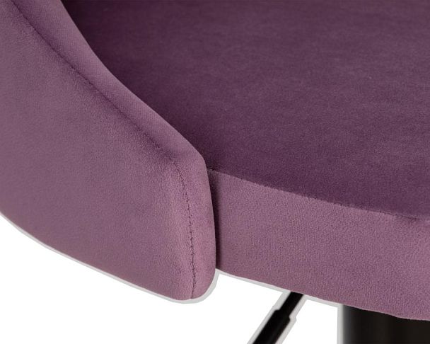 Набор 2 шт Стул барный DOBRIN JOSEPH BLACK (пудрово-сиреневый велюр (MJ9-52)) - Вид 8