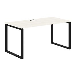 Стол прямой EQST 1580 Ясень Траун/Черный 1560х800х750 EDIS - Фото предпросмотра