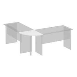 Угловой сегмент Комфорт К.203 белый премиум - Фото предпросмотра