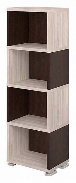 Стеллаж Домино СБ-15/4 Венге/Карамель - Вид 1