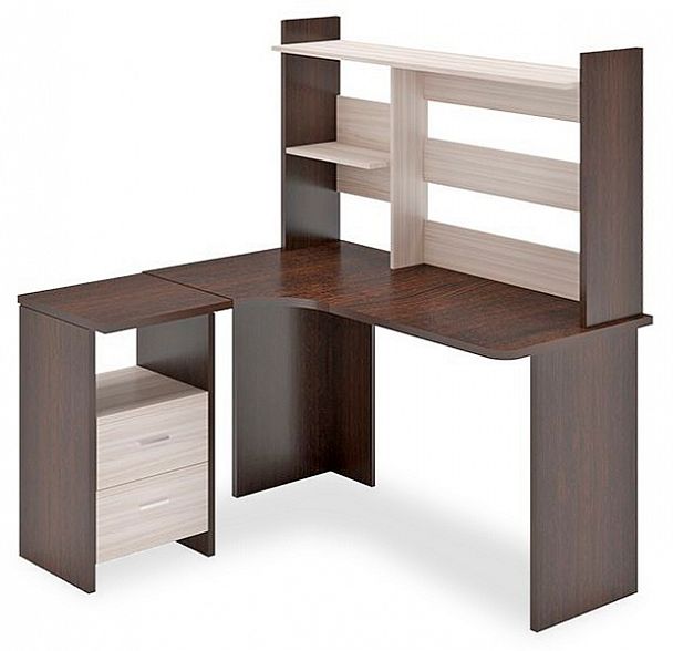 Стол компьютерный Домино Lite СКЛ-Угл130+НКЛ-130 - Вид 1