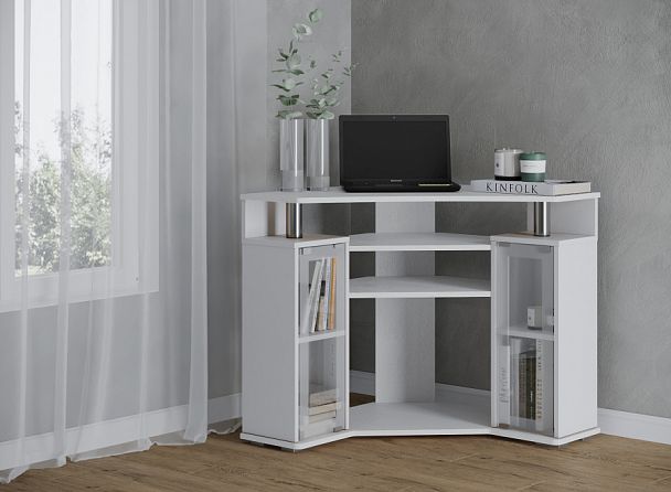 Тумба ТВ 044 (2у) (770х800х800х250) белый - Вид 1