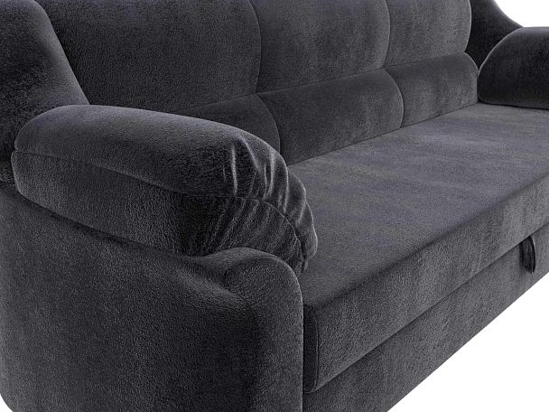 Диван прямой Карнелла Велюр серый - Вид 4