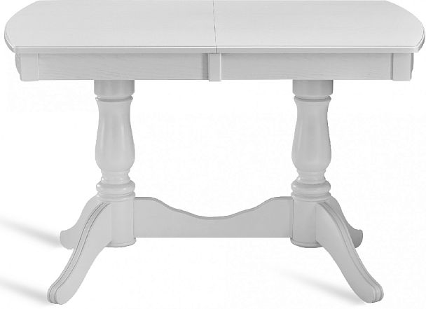 Стол деревянный раздвижной Брэйт 120(160)х80х76 Белый - Вид 2